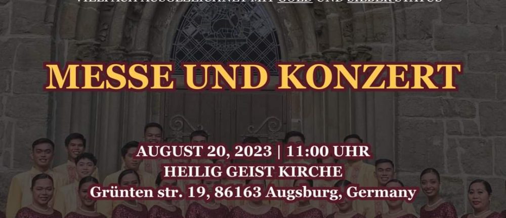 Palawan Universitiy State Singers * 20. August 23 * St. Michael Schwabmünchen *