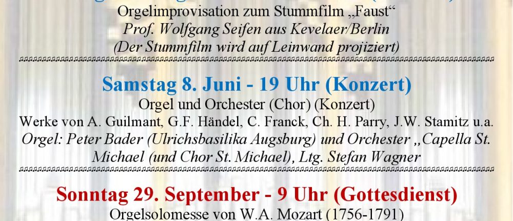 25-Jahre Eule-Orgel: Konzerte und Gottesdienste