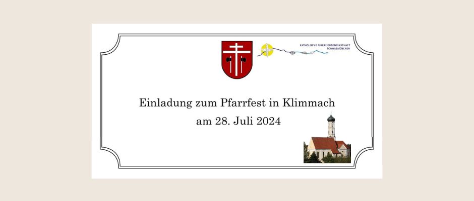 Pfarrfest in Klimmach am 28. Juli 2024 um 10:30 Uhr